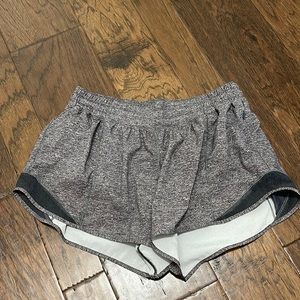 Lululemon shorts, grey, good for running, exercise or any daily activity.